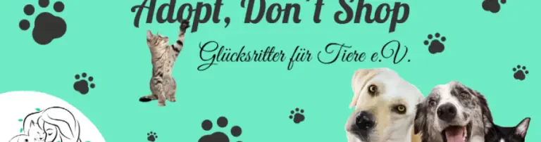 Glücksritter für Tiere e.V. Header
