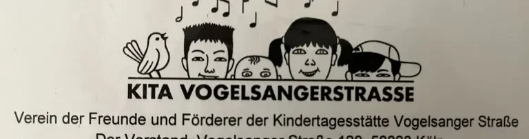 Freunde und Förderer der Kindertagesstätte Vogelsangerstraße 129 Header