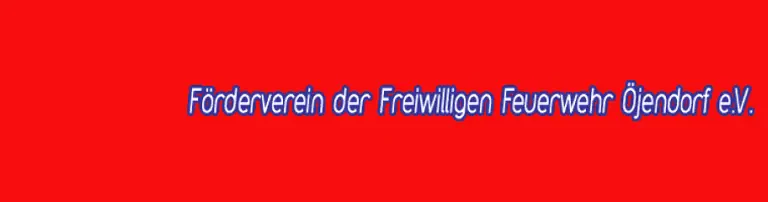 Förderverein der Freiwilligen Feuerwehr Öjendorf e.V. Header