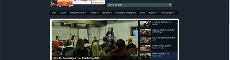 Freiwilligenagentur Jugend-Soziales-Sport e.V. Header