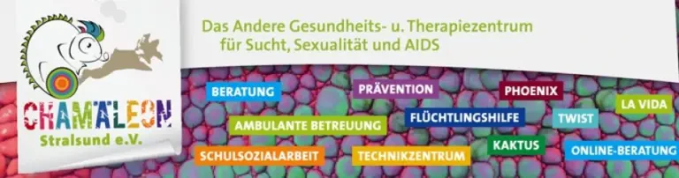 Chamäleon Stralsund e.V. - Gesundheits- und Therapiezentrum für Sucht, Sexualität und Aids Header