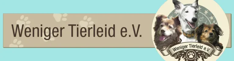 Weniger Tierleid e. V. Header