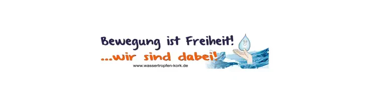 Wassertropfen Kork e.V. Header