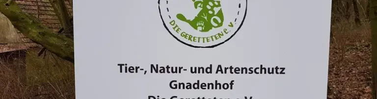 Tier,- Natur- und Artenschutz - Gnadenhof DieGeretteten e.V. Header