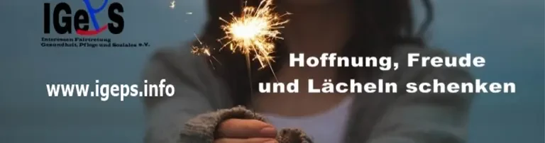 IGePS e.V. ( InteressenFairtretung Gesundheit Pflege und Soziales ) Header