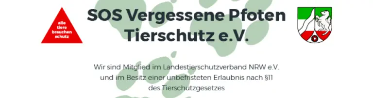 SOS Vergessene Pfoten Tierschutz e.V. Header