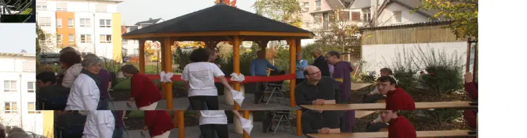 Sitzmöbel für den Gartenpavillon der Wohnstätte Header
