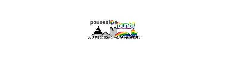 CSD 2018 "Pausenlos bunt!" Header