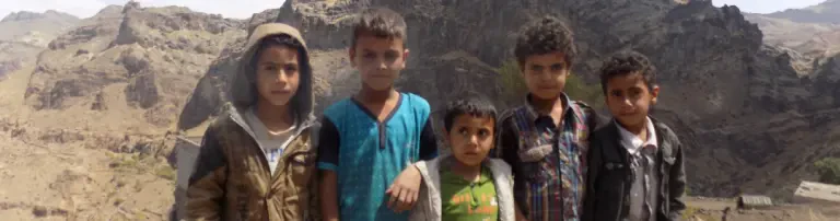 Behandlung von Kindern in Jemen, die an Cholera erkankt sind Header