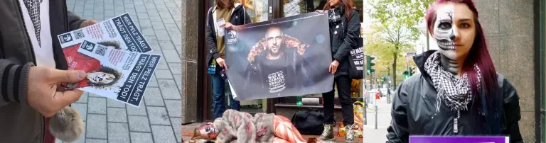 Bitte helft uns, die Menschen über die grausame Pelzindustrie aufzuklären! Header