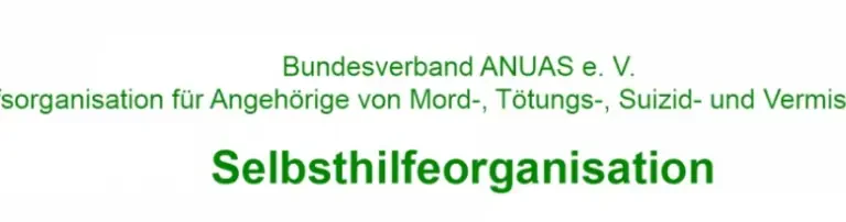 Hilfe zur Selbsthilfe für Opfer psychischer Gewalt nach einer tödlichen Gewalttat Header