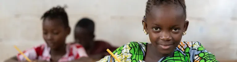 Klassenzimmer in Soweto, Johannesburg, Südafrika Header